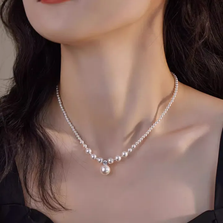 ✨12-1🔥HOT SALE 50% OFF ❤️ Japan Top Akoya Pearl Diamond Necklace