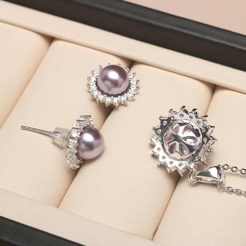 ❤️12k-2 🔥New Limited Time Promotion 70% OFF❤️🎁 Akoya Pearl Jewelry Set (Necklace, Earrings)