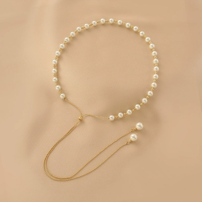 Florence Dainty Pearl Necklace | 24k Gold Plated