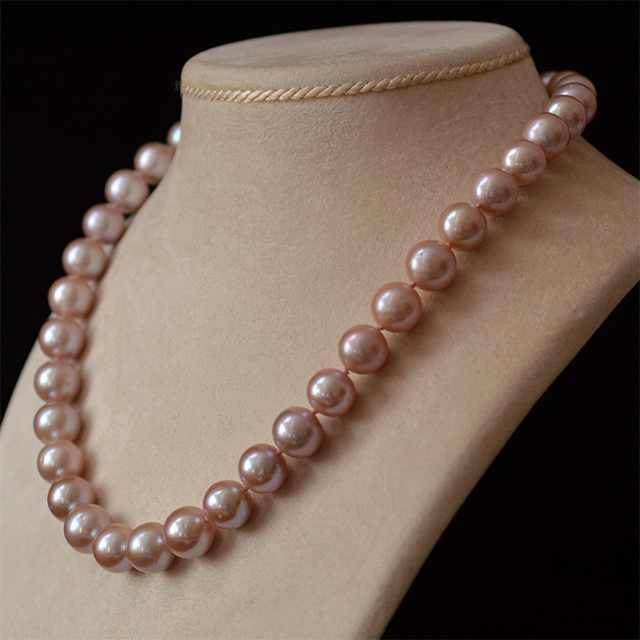 Japan Akoya Pink Pearl Necklace- AAA Quality
