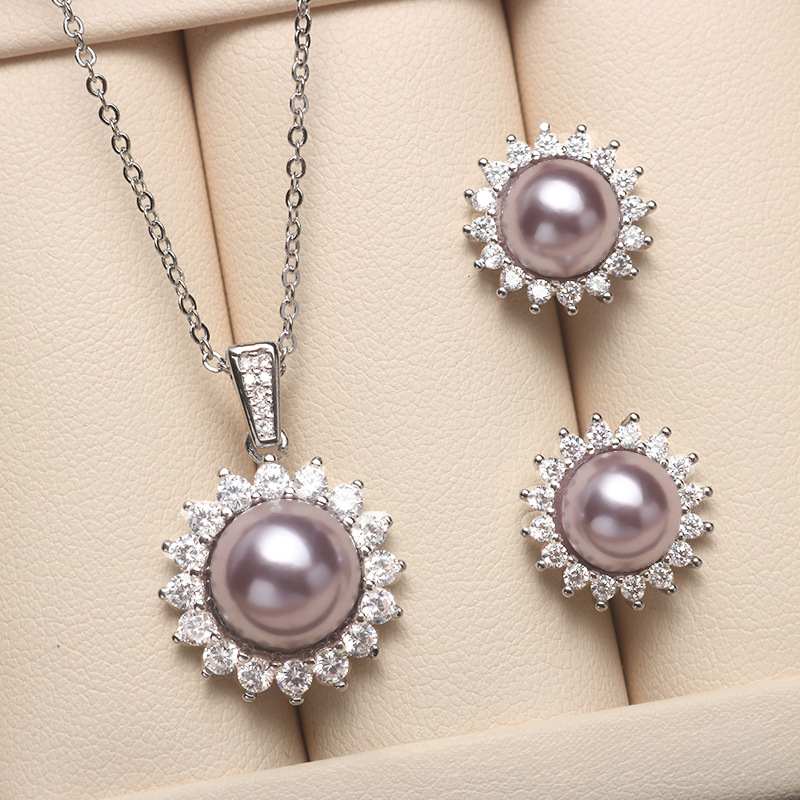 ❤️12k-2 🔥New Limited Time Promotion 70% OFF❤️🎁 Akoya Pearl Jewelry Set (Necklace, Earrings)