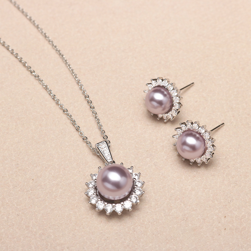 ❤️12k-2 🔥New Limited Time Promotion 70% OFF❤️🎁 Akoya Pearl Jewelry Set (Necklace, Earrings)